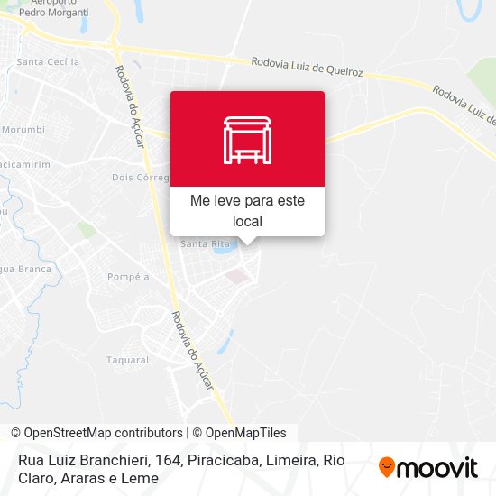 Rua Luiz Branchieri, 164 mapa