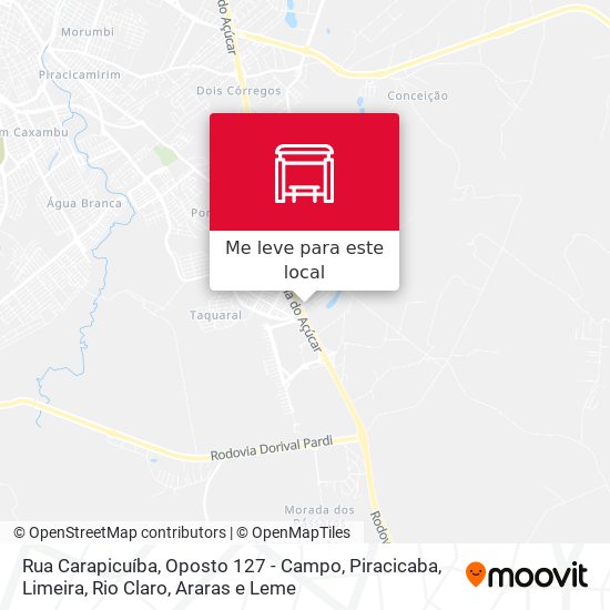 Rua Carapicuíba, Oposto 127 - Campo mapa