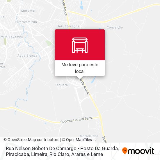 Rua Nélson Gobeth De Camargo - Posto Da Guarda mapa