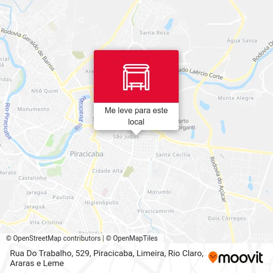 Rua Do Trabalho, 529 mapa