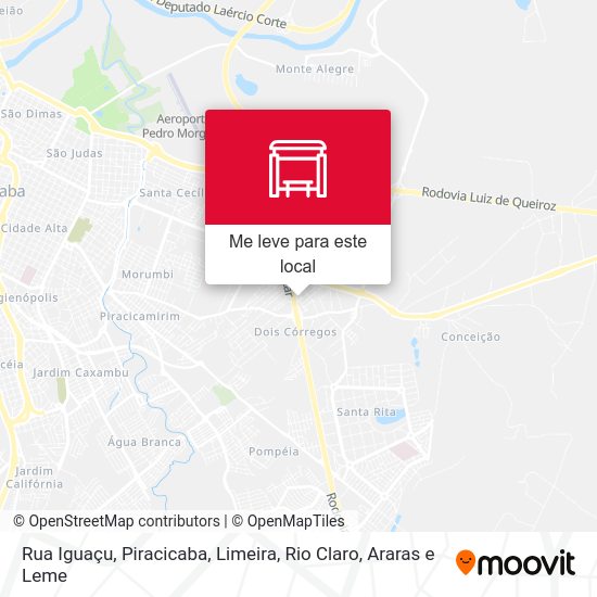 Rua Iguaçu mapa