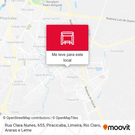 Rua Clara Nunes, 655 mapa