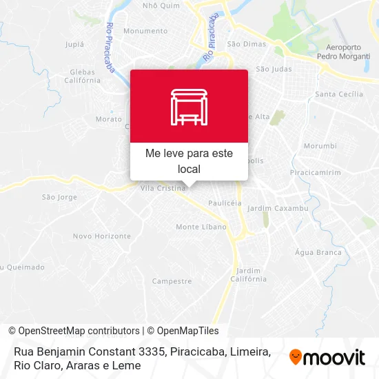 Rua Benjamin Constant 3335 mapa