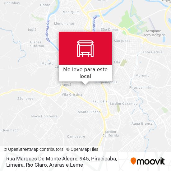 Rua Marquês De Monte Alegre, 945 mapa