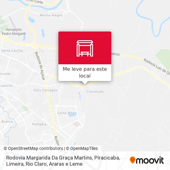 Rodovia Margarida Da Graça Martins mapa