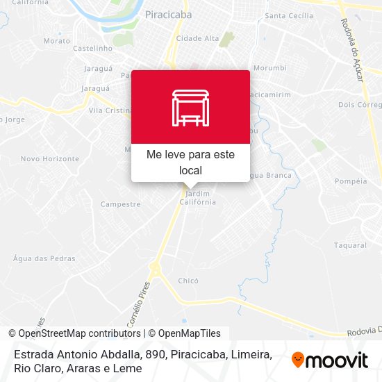 Estrada Antonio Abdalla, 890 mapa