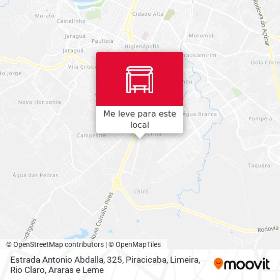 Estrada Antonio Abdalla, 325 mapa