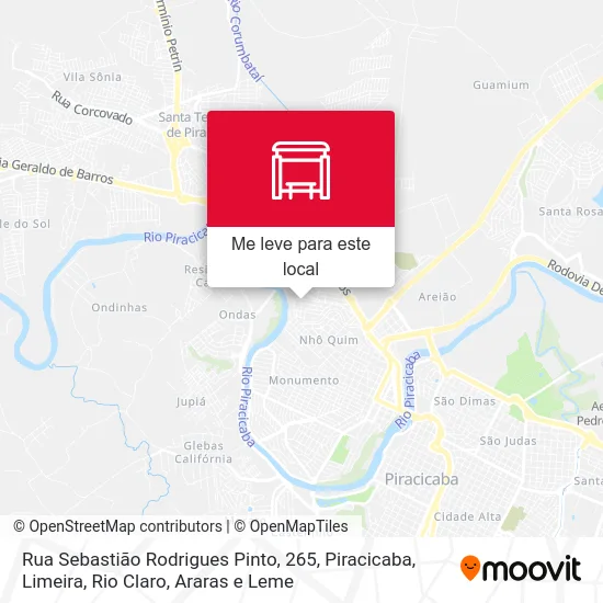 Rua Sebastião Rodrigues Pinto, 265 mapa