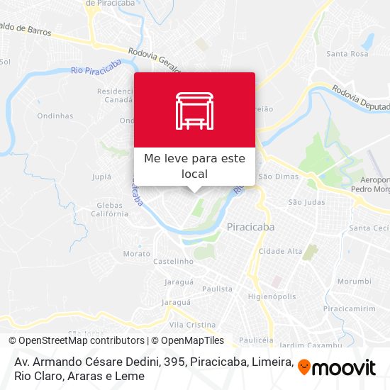 Av. Armando Césare Dedini, 395 mapa