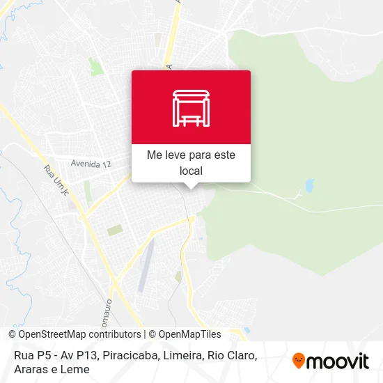 Rua P5 - Av P13 mapa