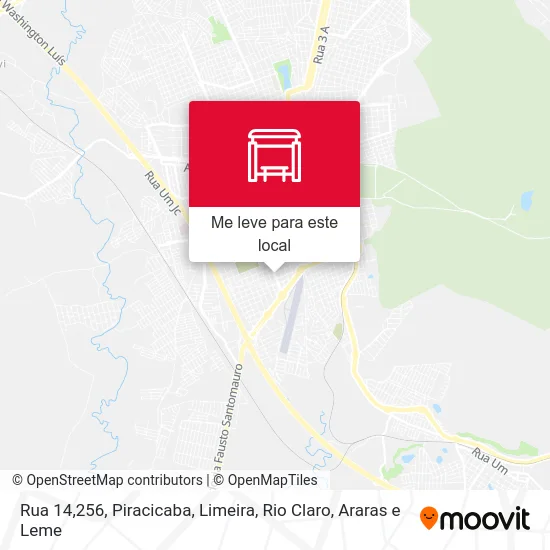 Rua 14,256 mapa