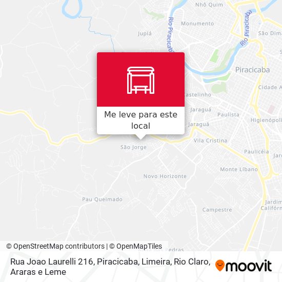 Rua Joao Laurelli 216 mapa