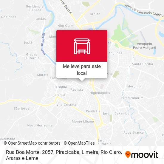 Rua Boa Morte. 2057 mapa