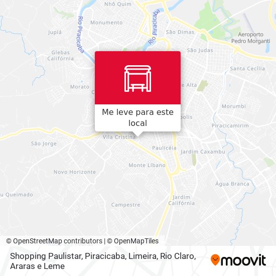 Shopping Paulistar mapa