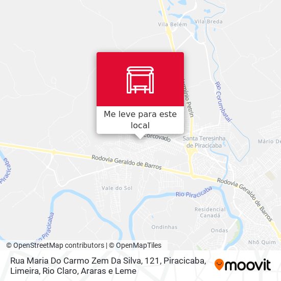 Rua Maria Do Carmo Zem Da Silva, 121 mapa