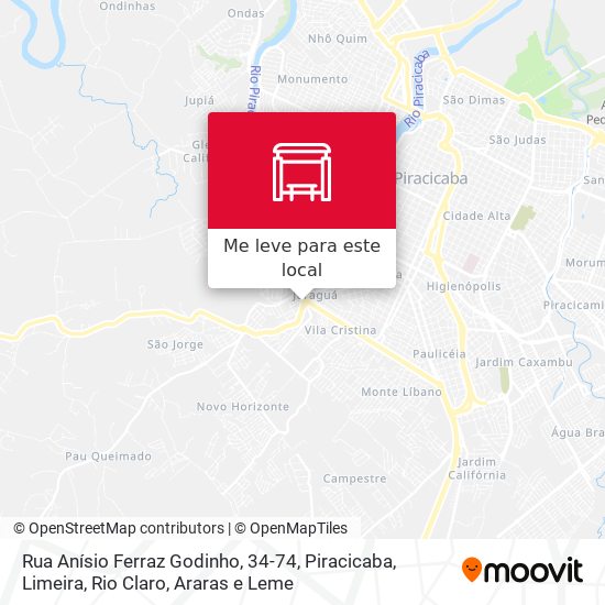 Rua Anísio Ferraz Godinho, 34-74 mapa