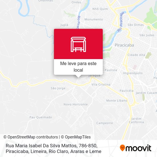 Rua Maria Isabel Da Silva Mattos, 786-850 mapa