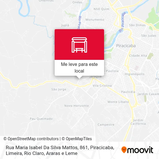Rua Maria Isabel Da Silva Mattos, 861 mapa