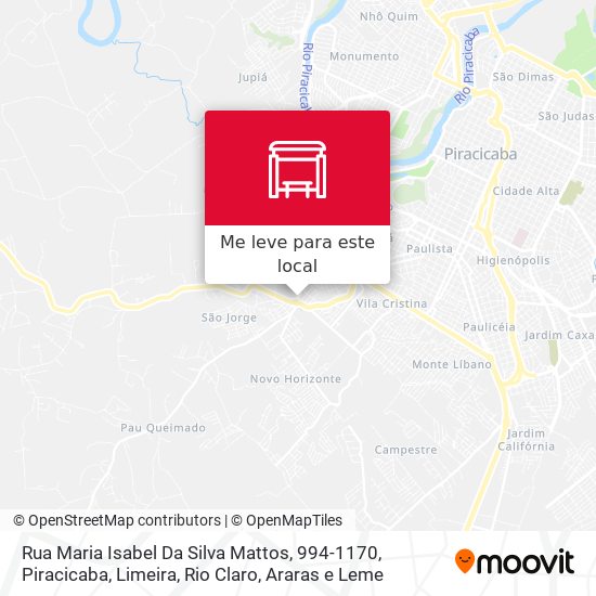 Rua Maria Isabel Da Silva Mattos, 994-1170 mapa