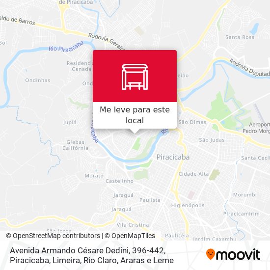 Avenida Armando Césare Dedini, 396-442 mapa