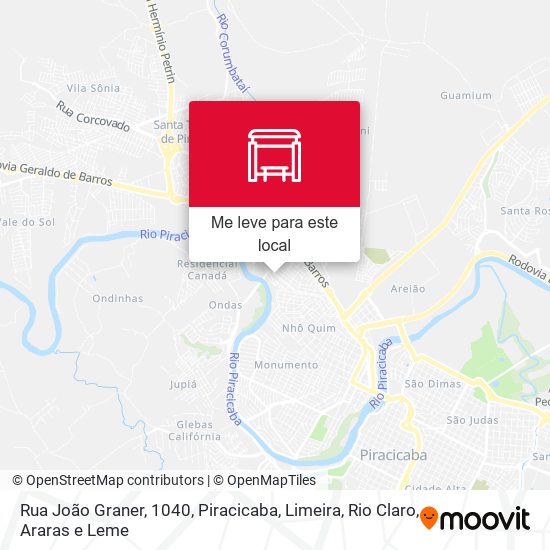 Rua João Graner, 1040 mapa