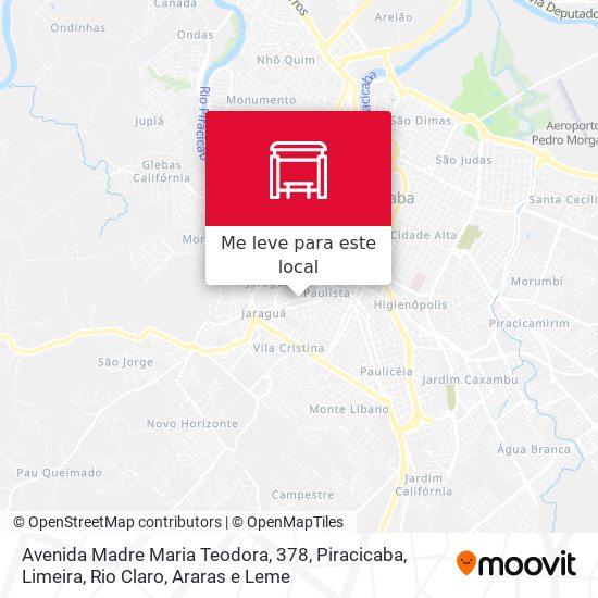 Avenida Madre Maria Teodora, 378 mapa