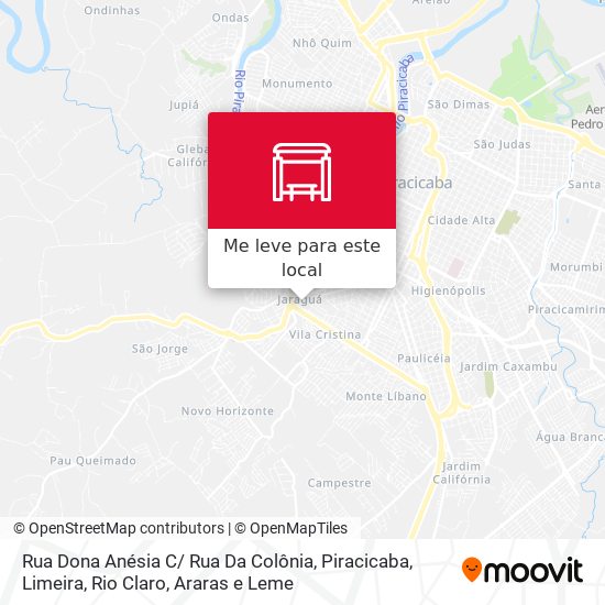 Rua Dona Anésia C/ Rua Da Colônia mapa