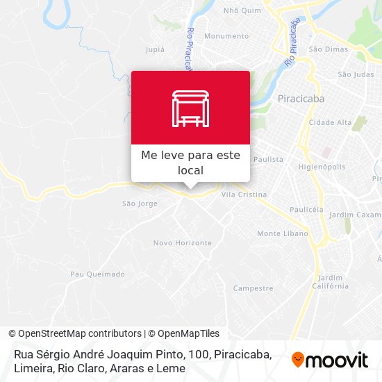 Rua Sérgio André Joaquim Pinto, 100 mapa
