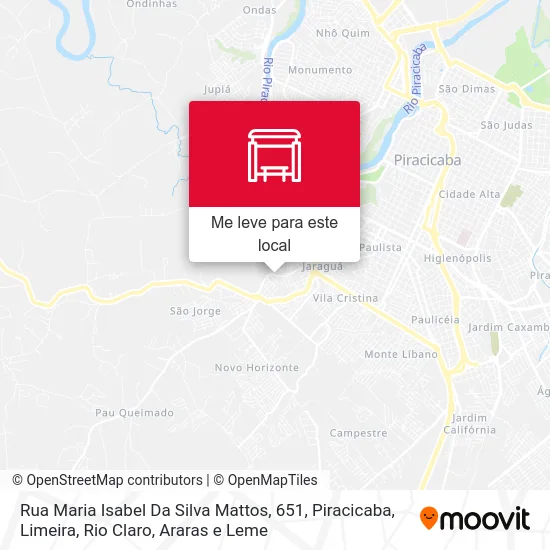 Rua Maria Isabel Da Silva Mattos, 651 mapa
