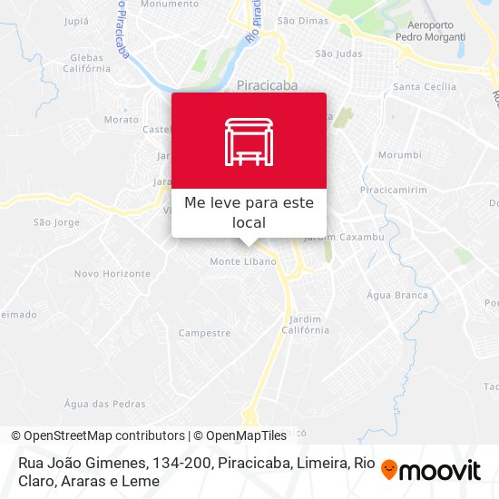 Rua João Gimenes, 134-200 mapa