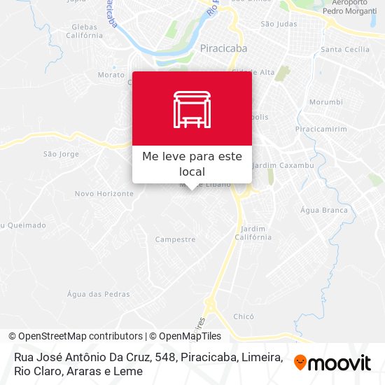 Rua José Antônio Da Cruz, 548 mapa