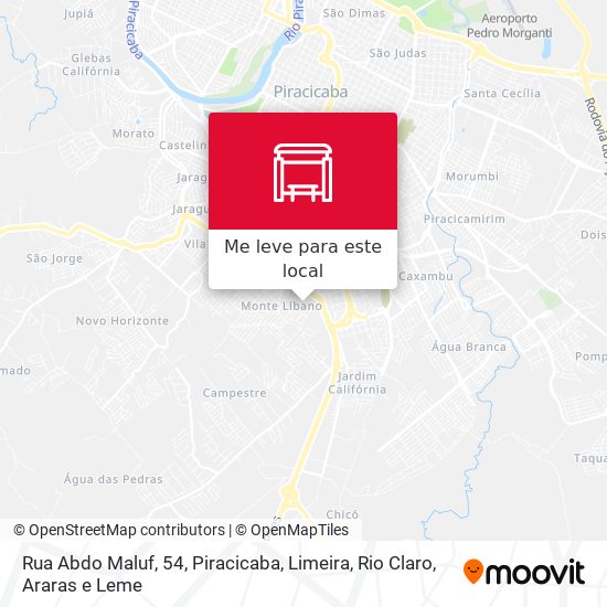 Rua Abdo Maluf, 54 mapa
