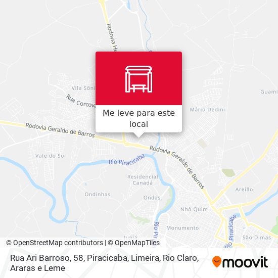 Rua Ari Barroso, 58 mapa