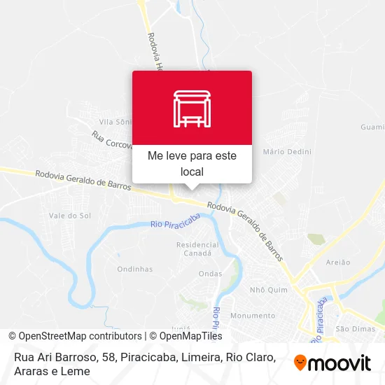 Rua Ari Barroso, 58 mapa
