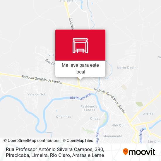 Rua Professor Antônio Silveira Campos, 390 mapa
