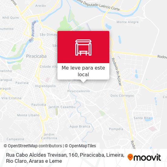 Rua Cabo Alcídes Trevisan, 160 mapa