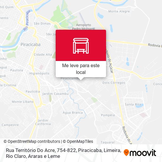 Rua Território Do Acre, 754-822 mapa