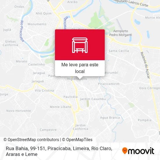 Rua Bahia, 99-151 mapa