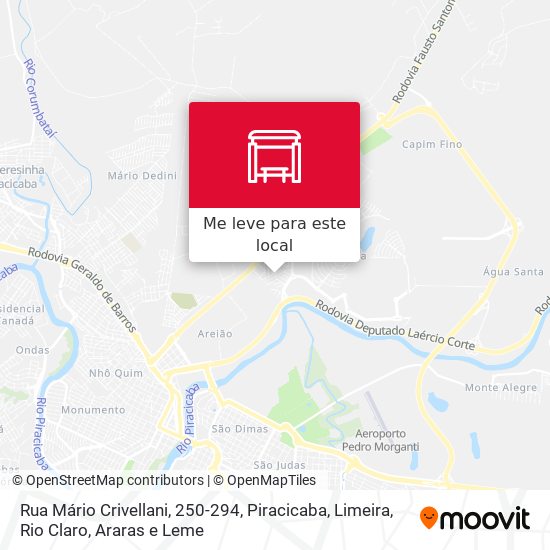 Rua Mário Crivellani, 250-294 mapa