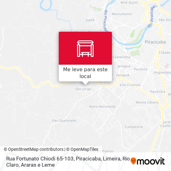 Rua Fortunato Chiodi 65-103 mapa