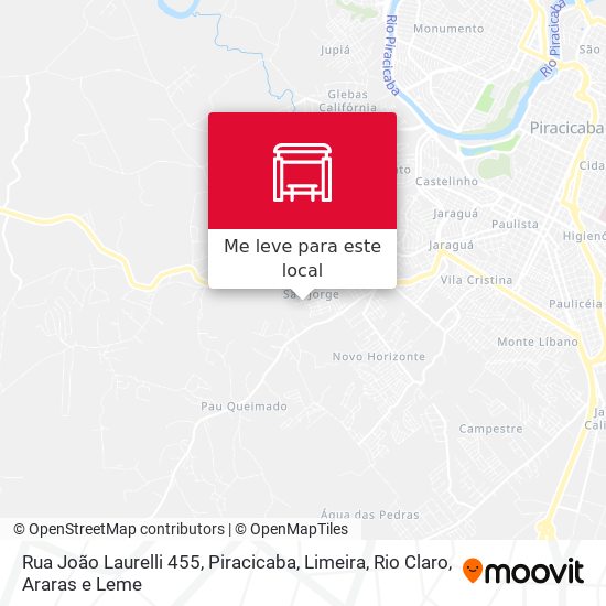 Rua João Laurelli 455 mapa