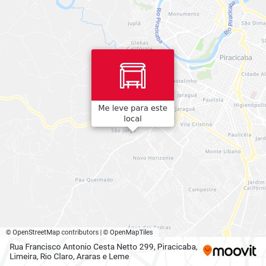 Rua Francisco Antonio Cesta Netto 299 mapa