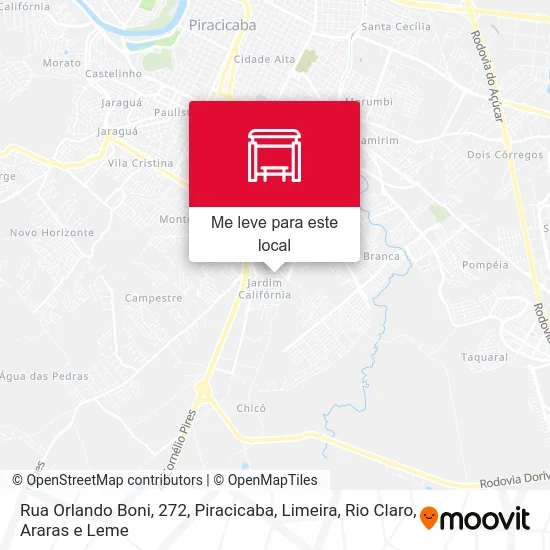 Rua Orlando Boni, 272 mapa