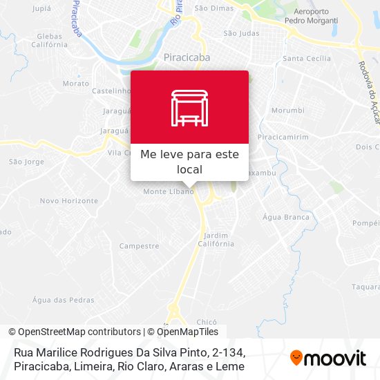 Rua Marilice Rodrigues Da Silva Pinto, 2-134 mapa