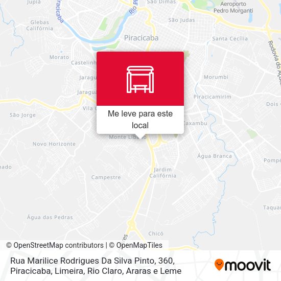 Rua Marilice Rodrigues Da Silva Pinto, 360 mapa