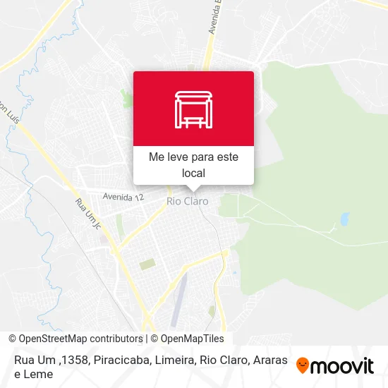 Rua Um ,1358 mapa