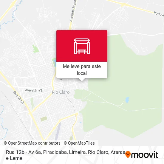 Rua 12b - Av 6a mapa