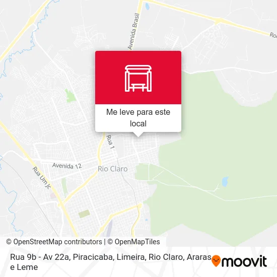 Rua 9b - Av 22a mapa