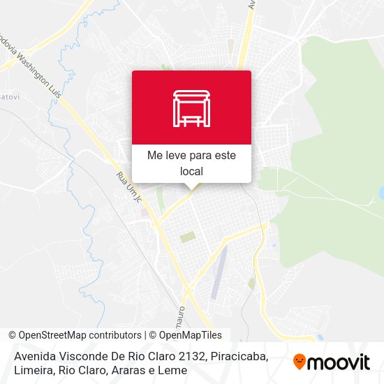 Avenida Visconde De Rio Claro - Enxuto mapa