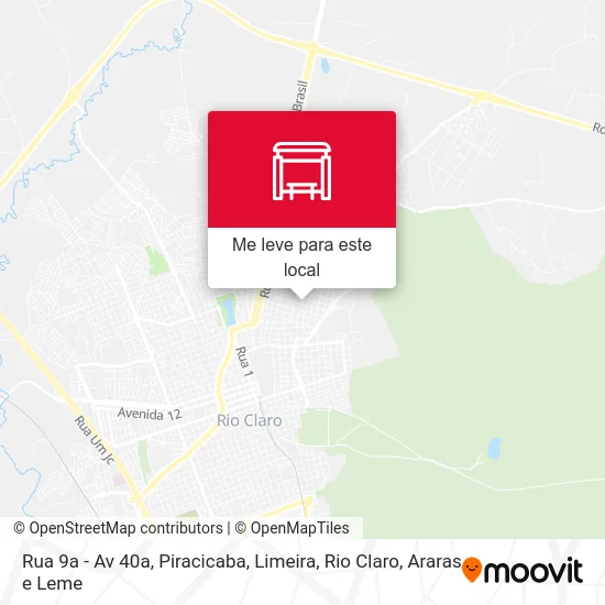 Rua 9a - Av 40a mapa